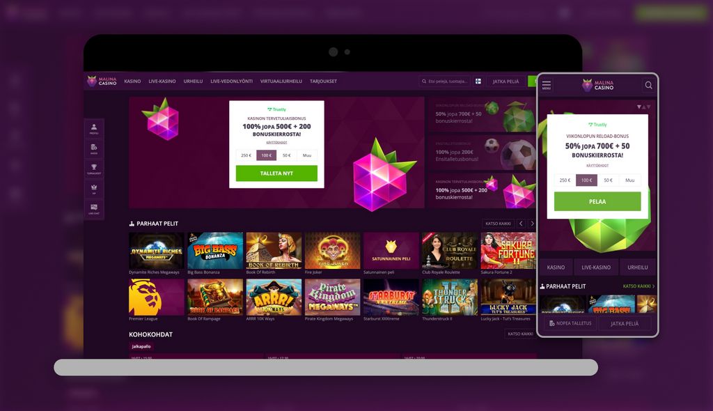 Malina Casino Site Review (2026) - Special Welcome Bonus